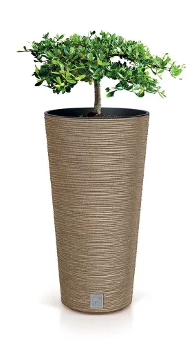 Virágcserép Prosperplast FURU SLIM ECO WOOD 30 cm, naturo