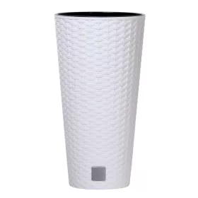   Prosperplast Rato Tubus virágcserép fehér 30 cm-es betéttel