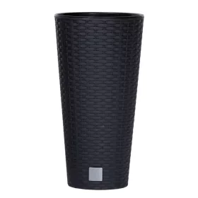   Prosperplast Rato Tubus virágcserép antracit 25 cm-es betéttel