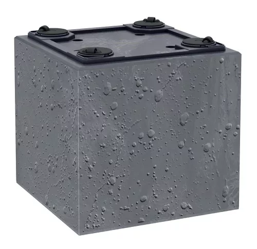 Virágcserép Prosperplast SIERRA CASE beton hatás 57,7 cm antracit