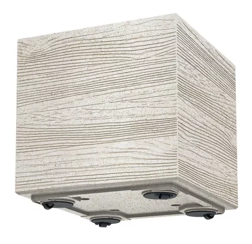 Virágcserép Prosperplast MADERA SQUARE öko fa 38,5 cm kávé