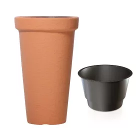   Prosperplast CLASSIC TOWER virágcserép, téglavörös, 30 cm