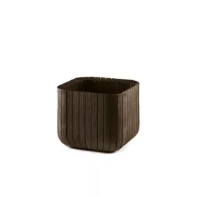 Keter Cube Planter M virágláda whiskey barna
