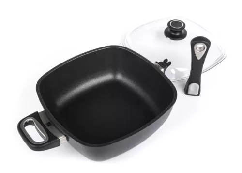 G21 Cook mély serpenyő fedéllel és levehető fogantyúval, 26 cm