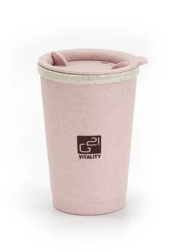 Ceașcă Eco G21 beECO Espresso 280 ml, roz
