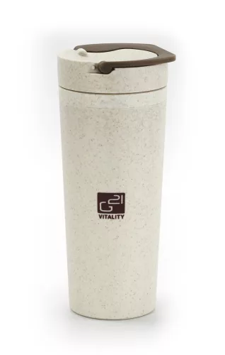 Cană ecologică G21 beECO Americano 450 ml, cremă
