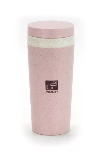 Cană ecologică G21 beECO Tour 300 ml, roz