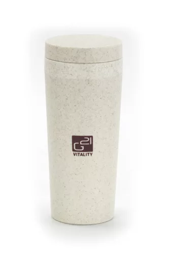 Cană ecologică G21 beECO Tour 300 ml, cremă