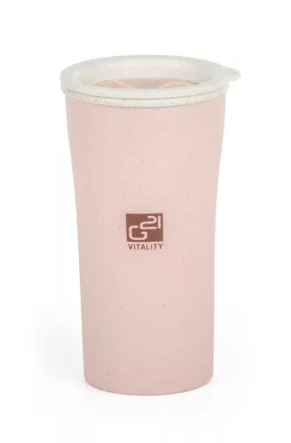 Cană ecologică G21 beECO Latte 450 ml, roz