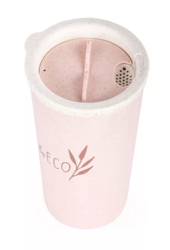 Cană ecologică G21 beECO Latte 450 ml, roz