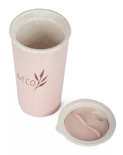 Cană ecologică G21 beECO Latte 450 ml, roz