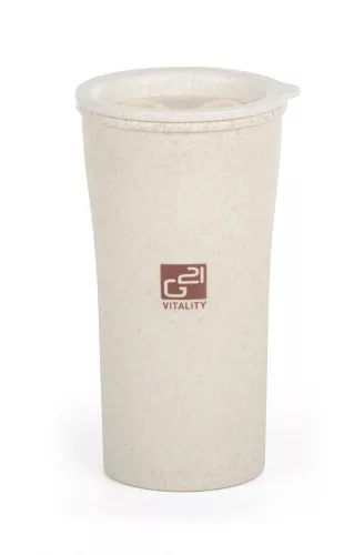 Cană ecologică G21 beECO Latte 450 ml, bej