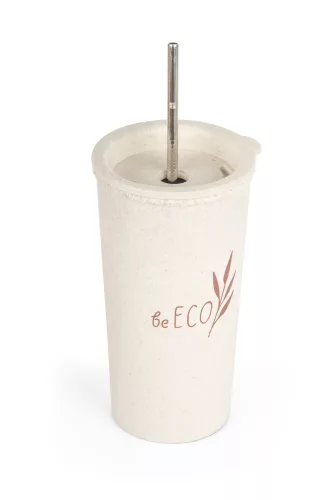 Cană ecologică G21 beECO Latte 450 ml, bej