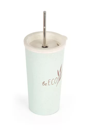 Cană ecologică G21 beECO Latte 450 ml, verde