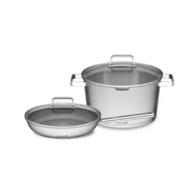  G21 Gourmet Magic edénykészlet szűrővel, 4 darabos, rozsdamentes acél