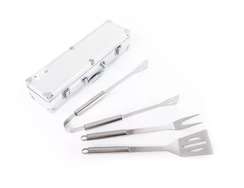 G21 grillező eszközkészlet, 3 db, alumínium bőrönd