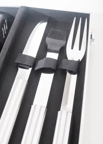 G21 grillező eszközkészlet 5 db, alumínium bőrönd