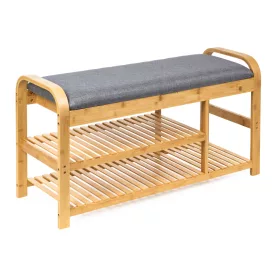 Schuhregal G21 90 x 33 x 50 cm, Bambus