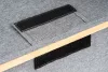 Tárolódoboz G21 30 x 15 x 15 cm, bambusz fedéllel, szürke