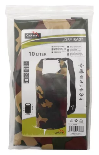 Cattara DRY BAG csónaktáska 10 L terepmintás