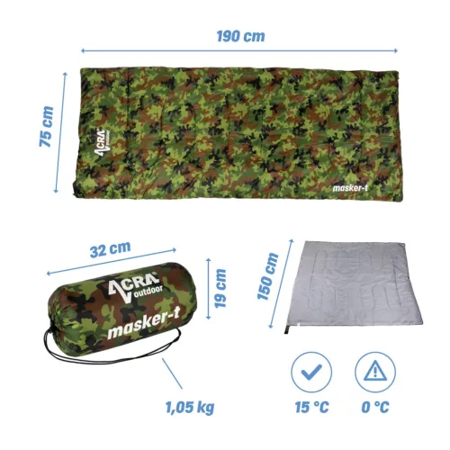 Acra Masker-T Sommerschlafsack, Tarnmuster