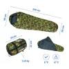 Schlafsack Acra Masker-M Tarnmuster, Mumienmuster