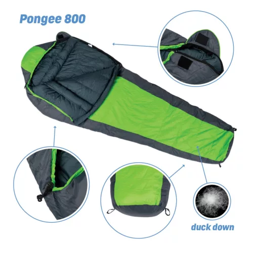 Schlafsack Acra Pongee 800 - 210 cm, Entendaunen