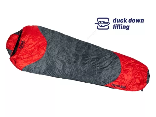 Schlafsack Acra Wyrm 800 - 225 cm, Entendaunen
