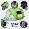 Acra Outdoor ST30 összecsukható sátor 2-3 személyre - zöld sötétítővel