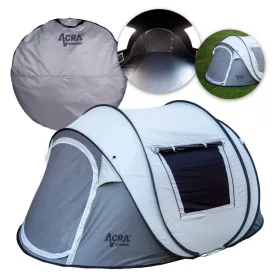   Acra Outdoor ST31 összecsukható sátor 2-3 fő részére - ezüst színű, elsötétítéssel