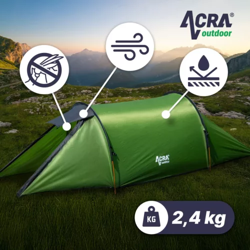 Acra ultrakönnyű sátor ST32 2 fő részére, zöld