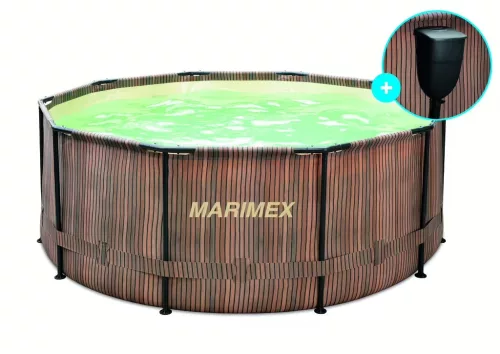 Bazen Marimex Florida 3,66 x 0,99 m sa skimmerom – uzorak tikovine