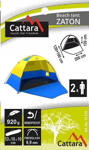 Cattara ZATON strandsátor 200 x 120 x 120 cm