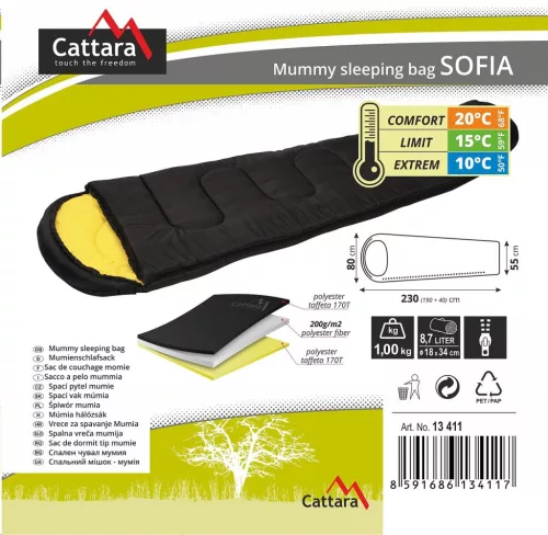 Cattara SOFIA Mumienschlafsack 10°C