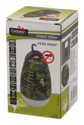 Cattara PEAR ARMY újratölthető LED-es lámpa+ rovarcsapda
