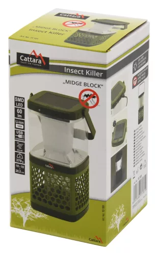 LED-es lámpa Cattara MIDGE BLOCK újratölthető + rovarcsapda