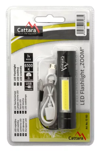 Cattara zseblámpa LED 120lm tölthető