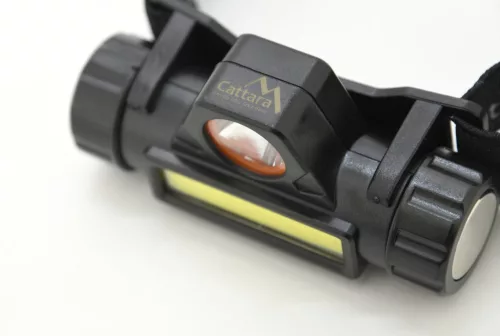 LED-es fejlámpa Cattara 120lm újratölthető