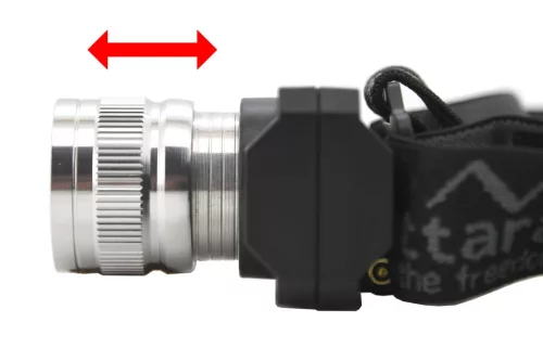 Cattara SCORPION 90lm ZOOM újratölthető LED-es fejlámpa