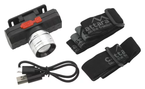 Cattara SCORPION 90lm ZOOM újratölthető LED-es fejlámpa