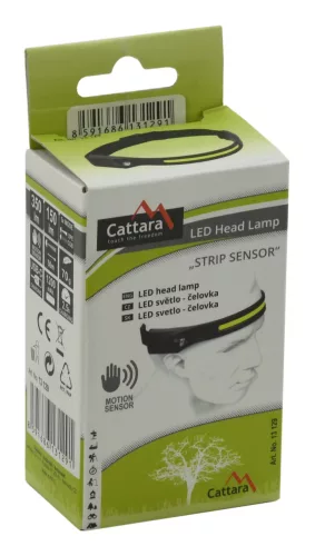 Cattara STRIP SENSOR 350lm wiederaufladbare LED-Stirnlampe