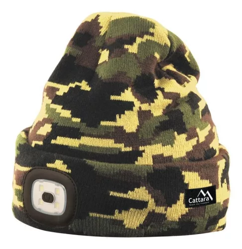 Cattara ARMY fejlámpa sapka USB-töltéssel