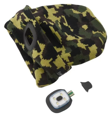 Cattara ARMY fejlámpa sapka USB-töltéssel