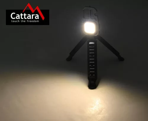 LED-es zseblámpa Cattara COB 600lm MULTI TRIPOD állvánnyal