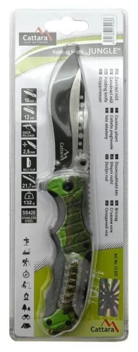 Cattara JUNGLE összecsukható biztonsági zárral 21,7 cm