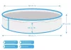 Marimex Orlando bazen 4,57x1,07 m - SIVI, bazen, obloga, skimmer