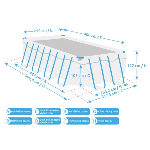 Bazen Marimex Florida Premium 2,15 x 4 x 1,22 m RATAN bez dodatne opreme