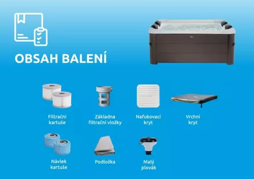 Felfújható pezsgőfürdő Marimex MSPA TRIBECA rögzített szerkezettel