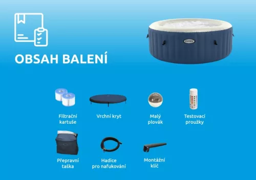 Felfújható pezsgőfürdő Marimex Pure Spa - Bubble HWS - kék -Intex 28486EX