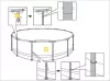 Marimex Florida bazen 3,66 x 1,22 m sa skimmerom – Uzorak: Sivo drvo